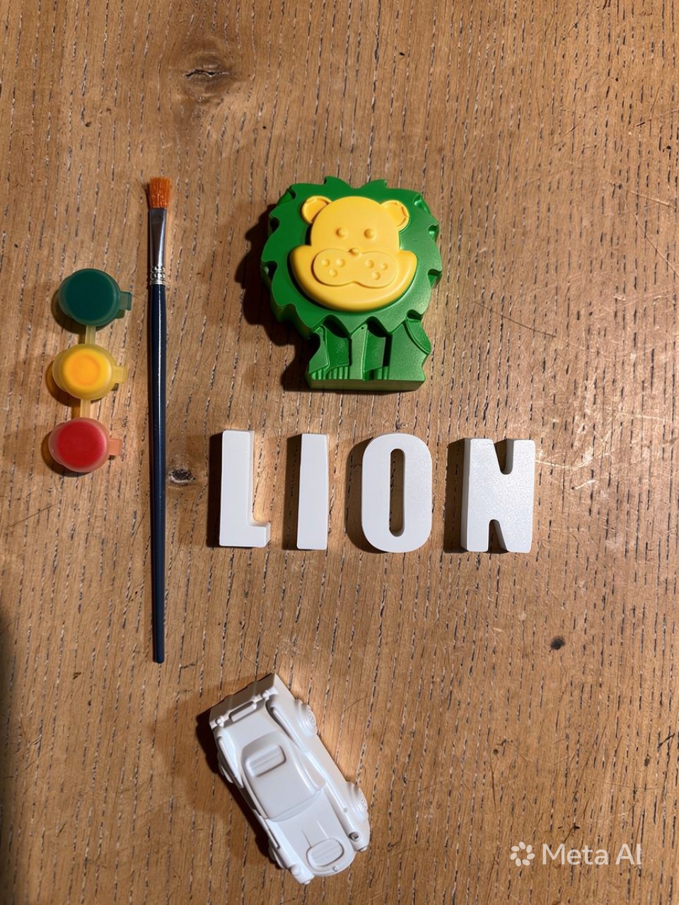 Paintable toys | lion paintable toy