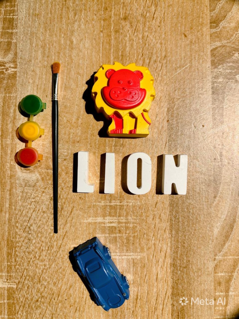Paintable toys | lion paintable toy